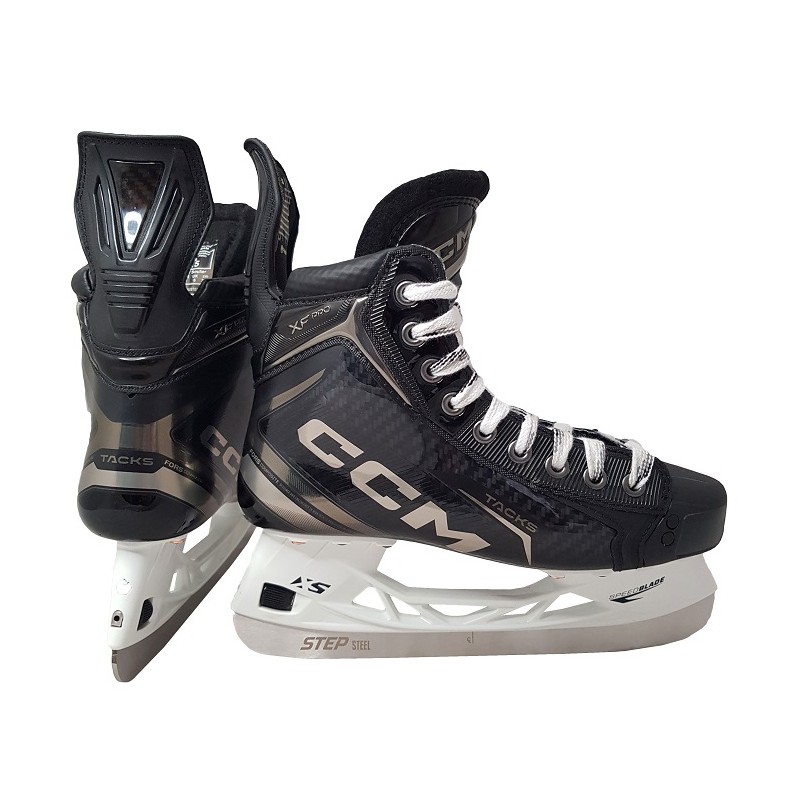 CCM Tacks XF Pro with Step Steel Intermediate Ice Hockey Skates
