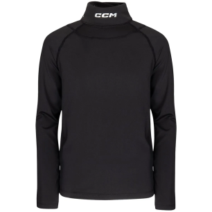 CCM Kompressionsshirt für Kinder mit langem Arm und Halschutz