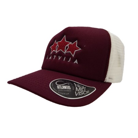 HOKEJAM.LV Latvija Three Star New Mid Visor Snapback