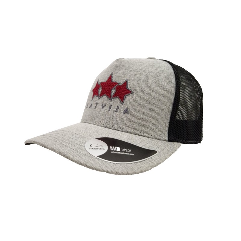 HOKEJAM.LV Latvija Three Star Mid Visor Snapback
