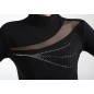 PRIDANCE Girls Figure Skate Thermal Shirt with Rhinestone