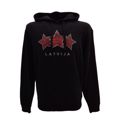 HOKEJAM.LV Senior Drei Sterne Lettland Hoodie
