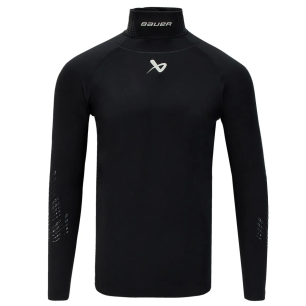 BAUER S22 Senior Kompressionsshirt Langarm mit Halsschutz