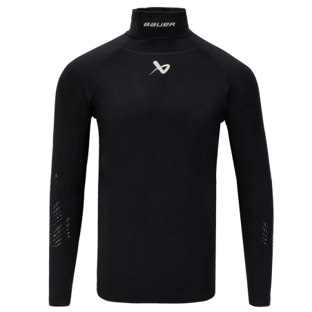 BAUER S22 Senior Kompressionsshirt Langarm mit Halsschutz