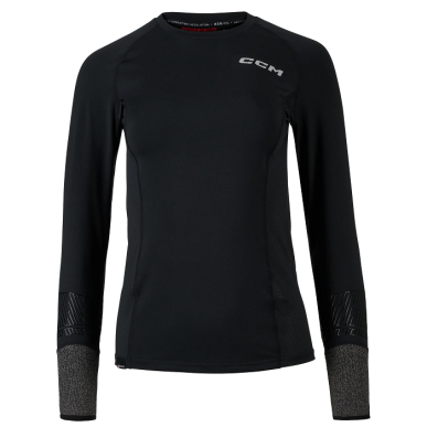 CCM Damen Langarm-Kompressionsshirt mit Schnittschutz