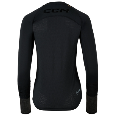 CCM Damen Langarm-Kompressionsshirt mit Schnittschutz
