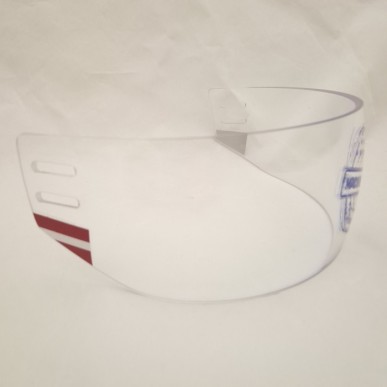 BOSPORT Vision25 Pro Team Latvia Hockey Helmet Visor with Cleaning Set