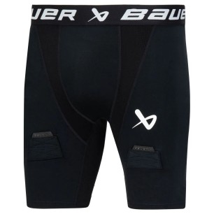 BAUER Performance S22 Youth Compression Shorts with Jock