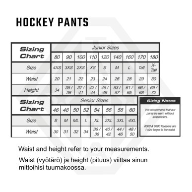 TACKLA Advantage 951 Long Junior Ice Hockey Pants