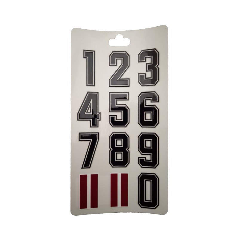 HOKEJAM.LV National Helmet Number Sticker