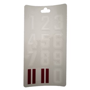 HOKEJAM.LV National Helmet Number Sticker
