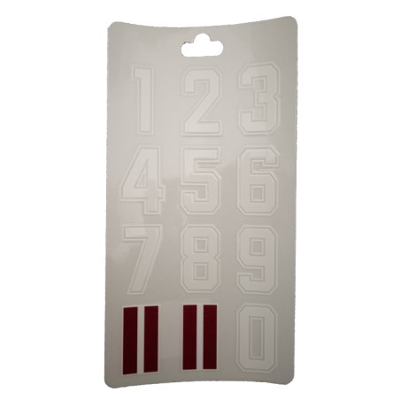 HOKEJAM.LV National Helmet Number Sticker