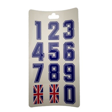HOKEJAM.LV National Helmet Number Sticker