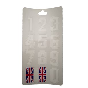 HOKEJAM.LV National Helmet Number Sticker