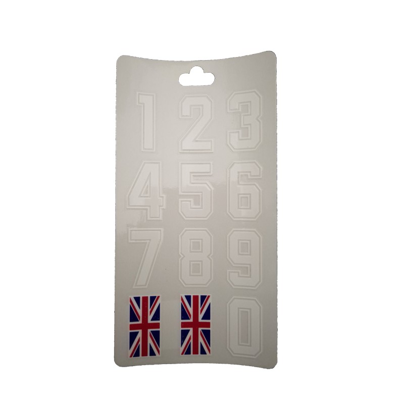 HOKEJAM.LV National Helmet Number Sticker