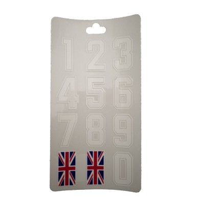 HOKEJAM.LV National Helmet Number Sticker