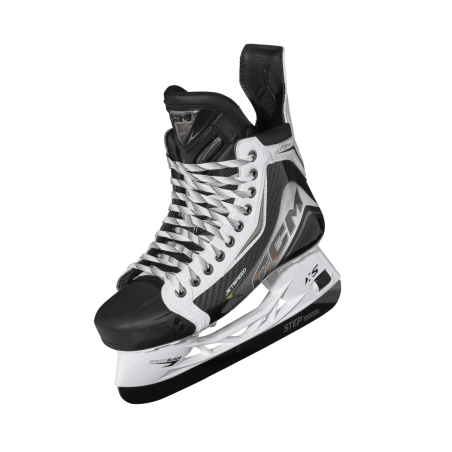 CCM Jetspeed FT8 Pro White Intermediate Eishockey Schlittschuhe