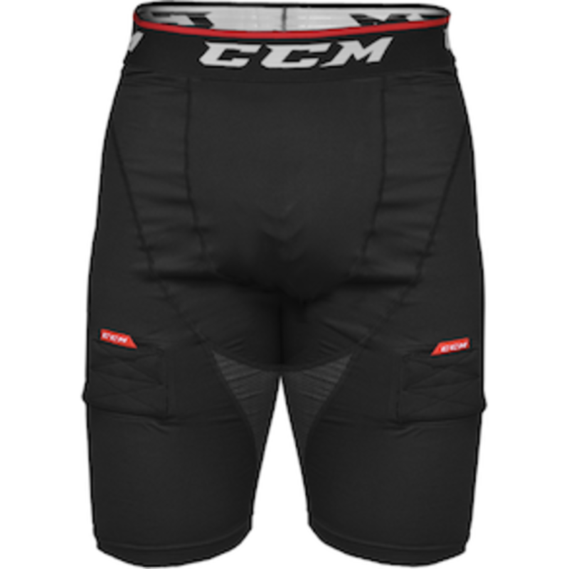 CCM Junior Eishockey Kompressionsshorts mit Tiefschutz