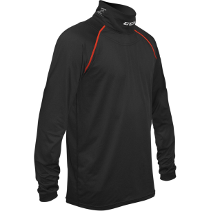 CCM Senior Long Sleeve Compression Shirt with Neck Guard
