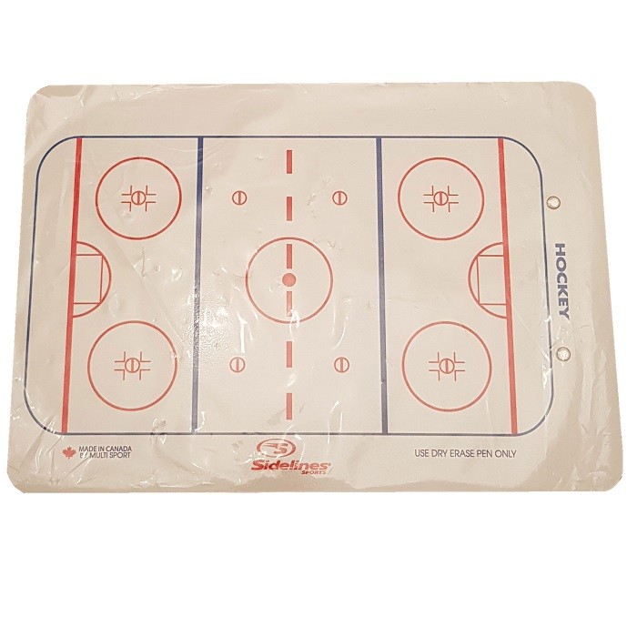 SIDELINES Ice Hockey Coaching Tactic Board 56cm x 40cm