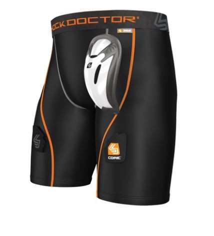 SHOCK DOCTOR Adult Core Hockey Short with Bio-Flex Cup 362