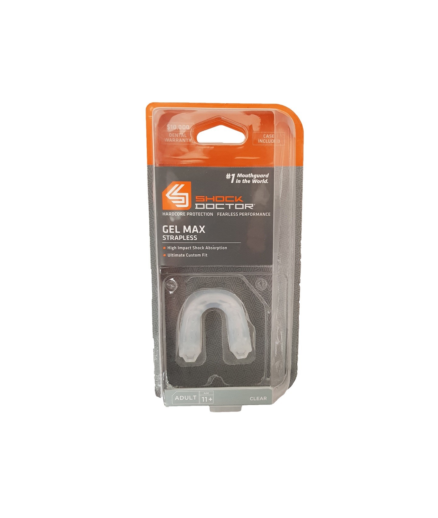 SHOCK DOCTOR Adult Gel Max Strapless Mouth Guard 6190A