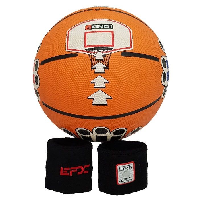 EFX Performance Sweatbands + AND1 Basketball Ball SIZE 5