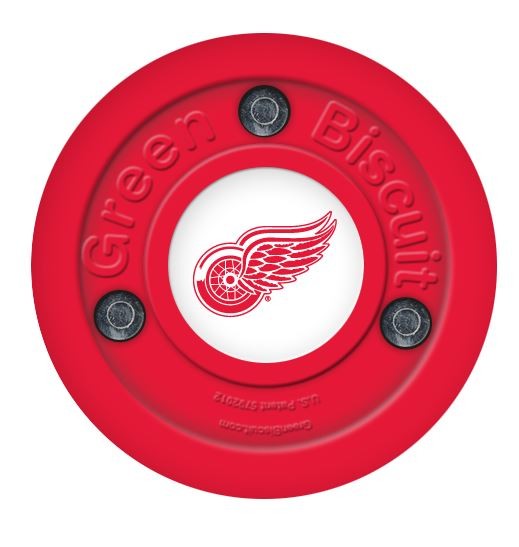 GREEN BISCUIT Detroit Red Wings Off Ice Training Hockey Puck