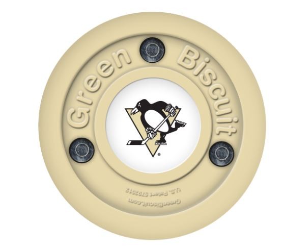GREEN BISCUIT Pittsburgh Penguins Off Ice Training Hockey Puck