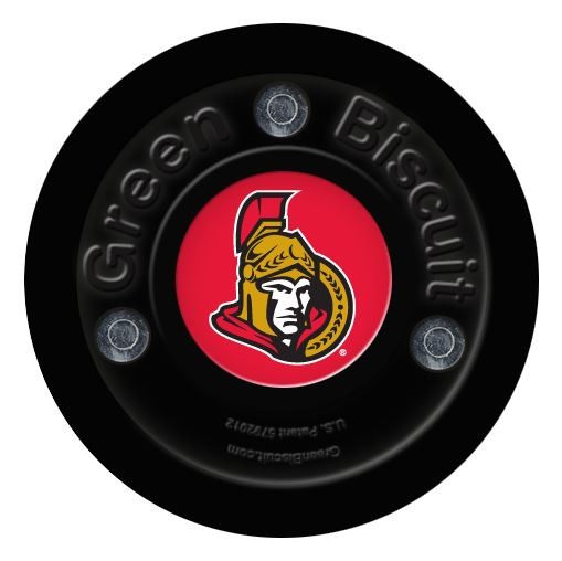 GREEN BISCUIT Ottawa Senators Off Ice Training Hockey Puck