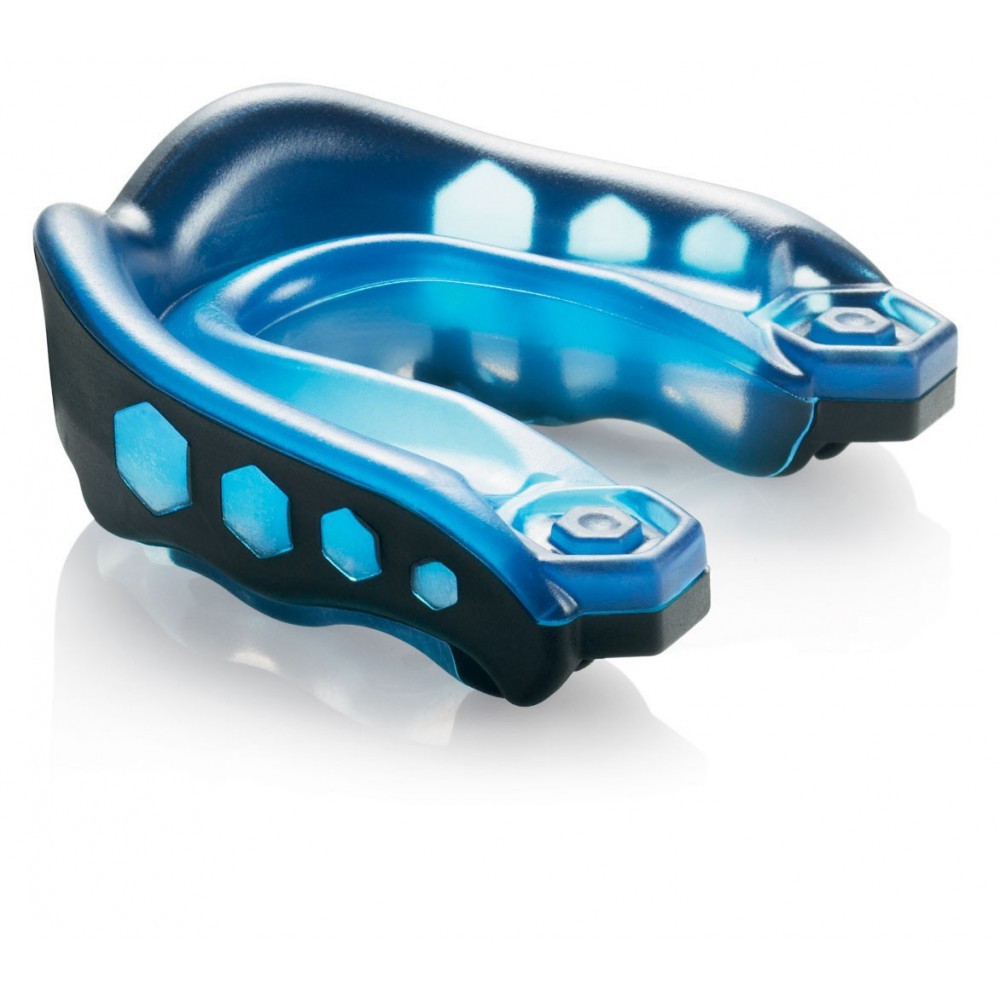 SHOCK DOCTOR Adult Gel Max Mouthguard Blue/Black 6100A