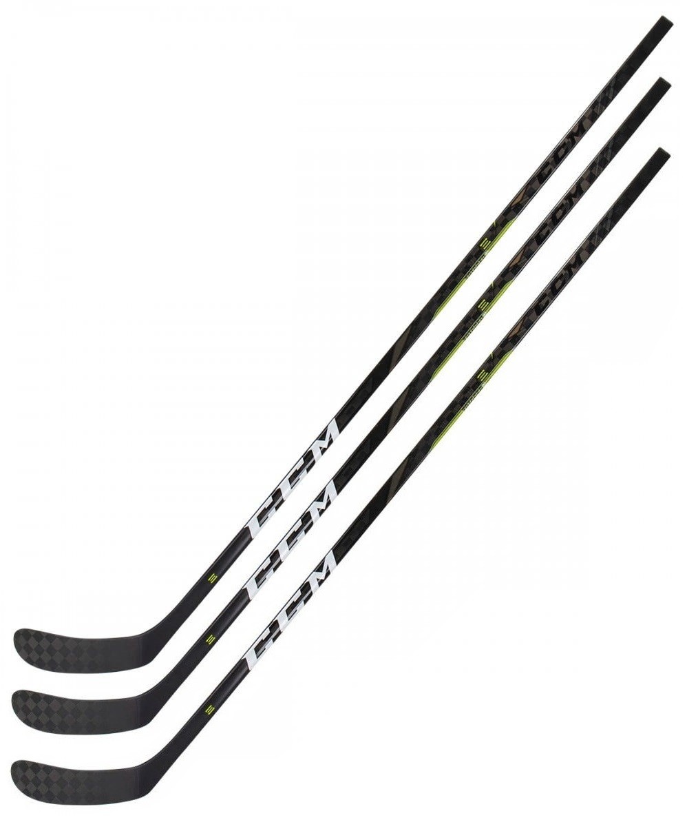 3 Pack CCM RibCor Trigger 3D PMT Ice Hockey Sticks Senior Flex