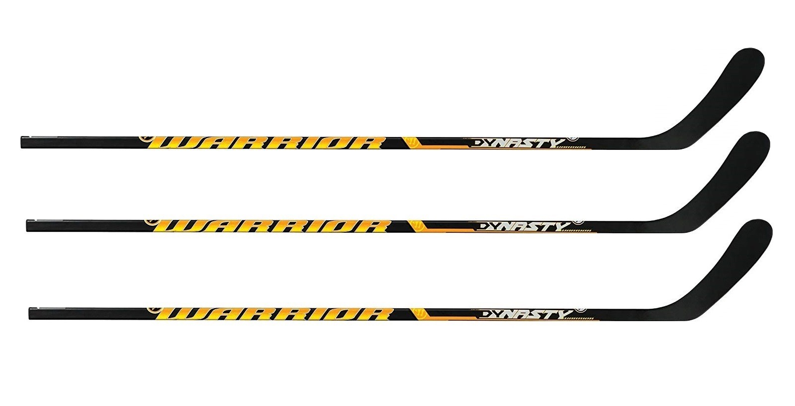 3 Pack WARRIOR Dynasty Yellow Ice Hockey Sticks Senior Flex