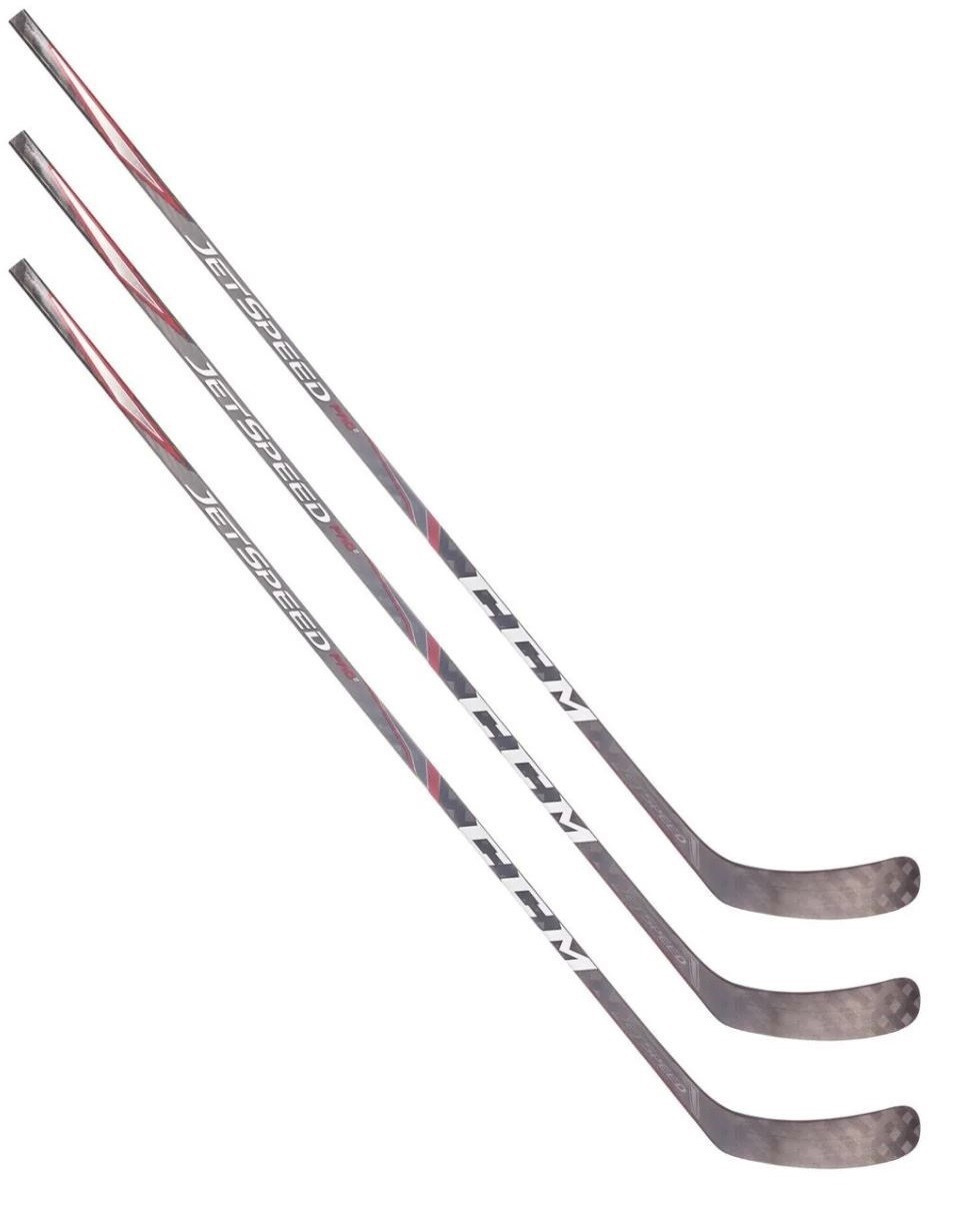 3 Pack CCM Jetspeed Pro2 Ice Hockey Sticks Senior Flex