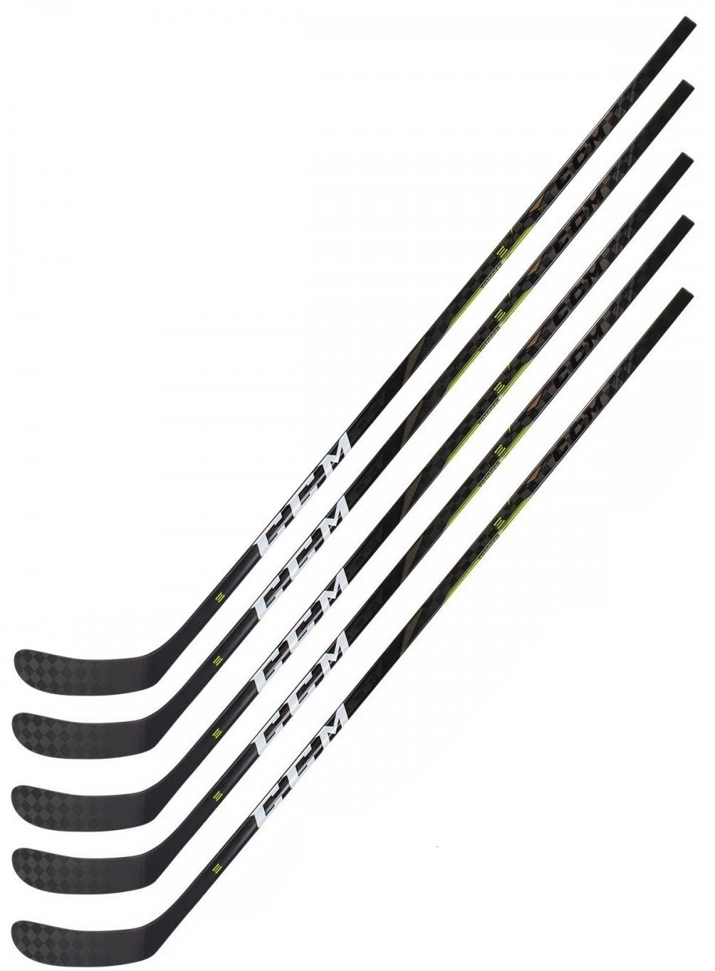 5 Pack CCM Ribcor Trigger 3D PMT Ice Hockey Sticks Senior Flex